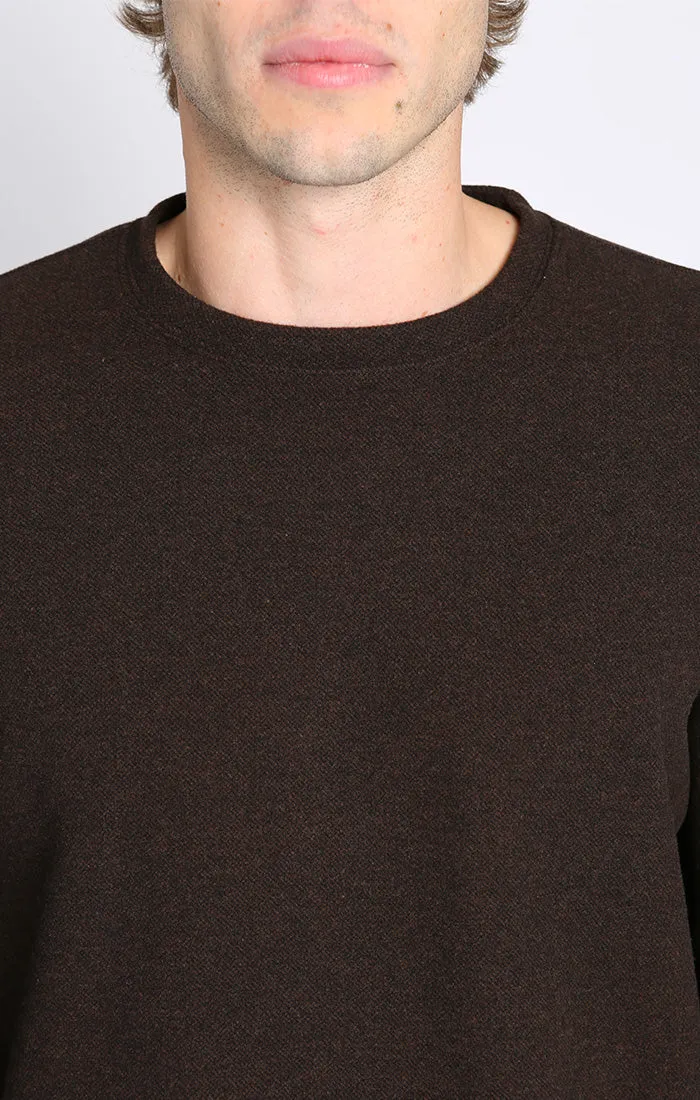 Wool Blend Soft Long Sleeve Crewneck