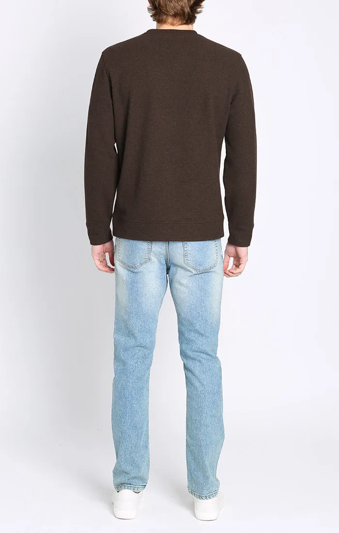 Wool Blend Soft Long Sleeve Crewneck