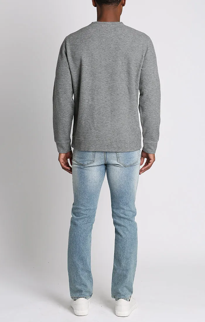 Wool Blend Soft Long Sleeve Crewneck