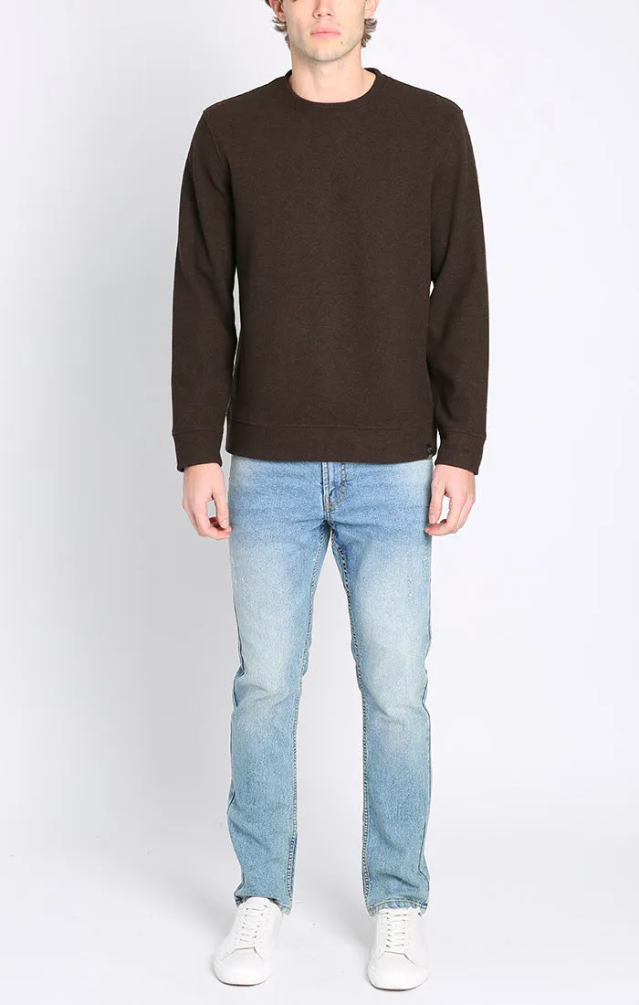 Wool Blend Soft Long Sleeve Crewneck