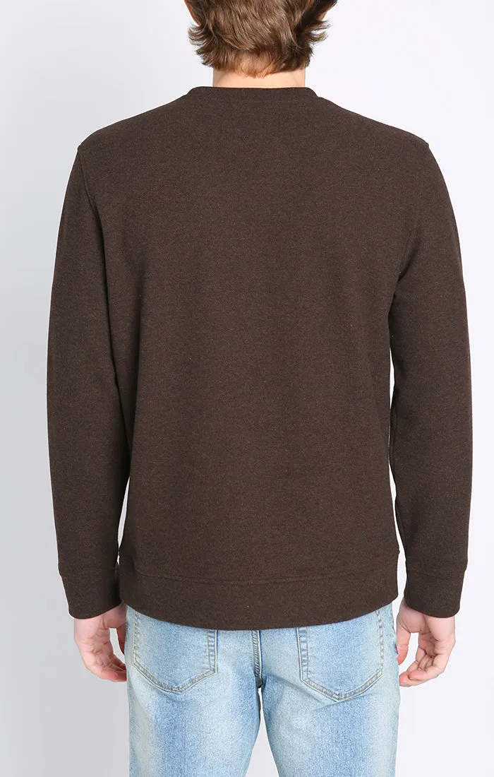 Wool Blend Soft Long Sleeve Crewneck