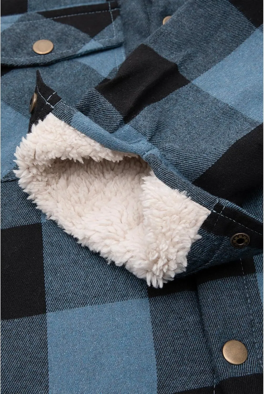 ZENTHACE Toddlers and Kids Boys Girls Sherpa Lined Snap Flannel Shirt Jacket,Cozy Plaid Flannel Shacket (Gender-Neutral)