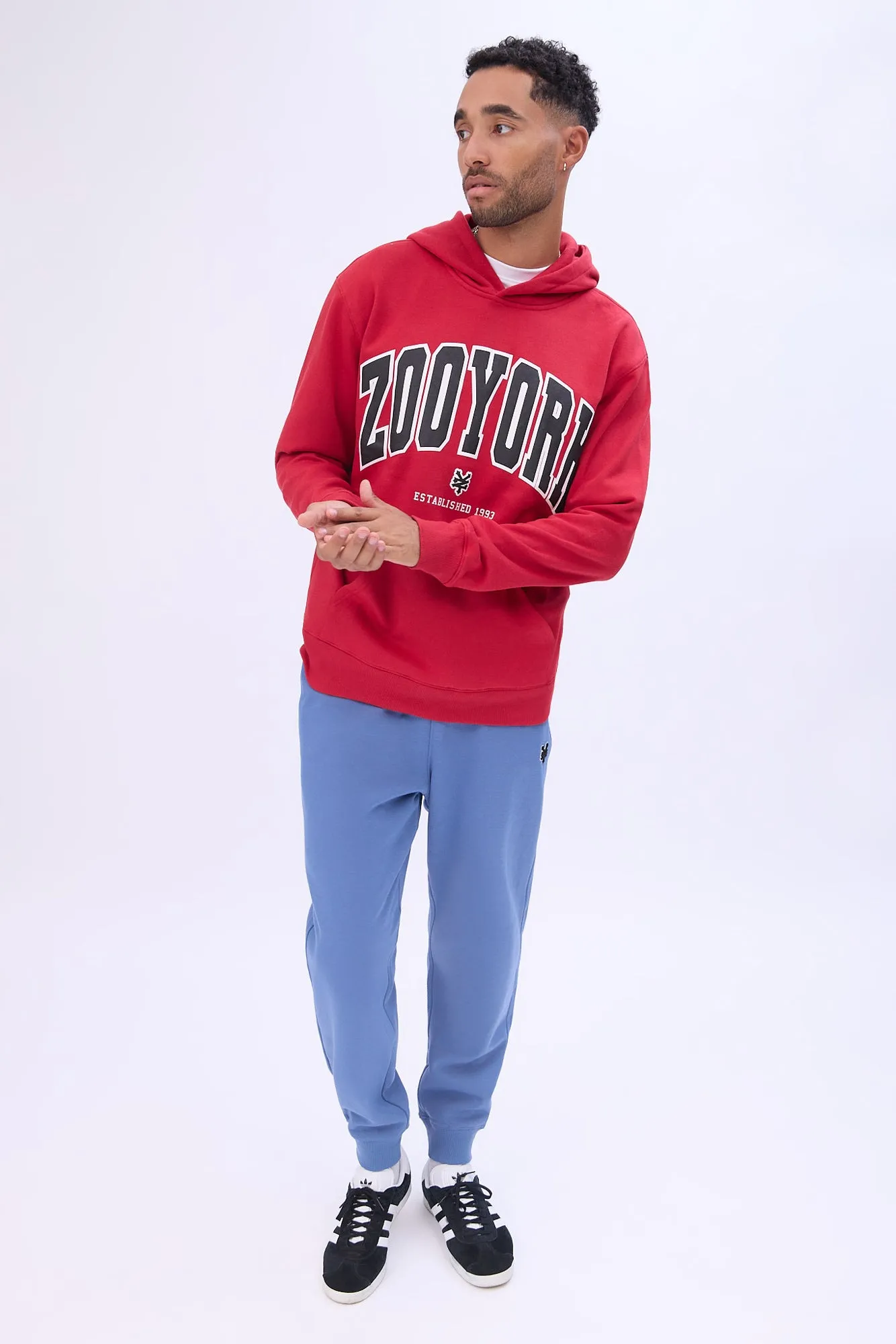 Zoo York Mens Embroidered Logo Fleece Jogger
