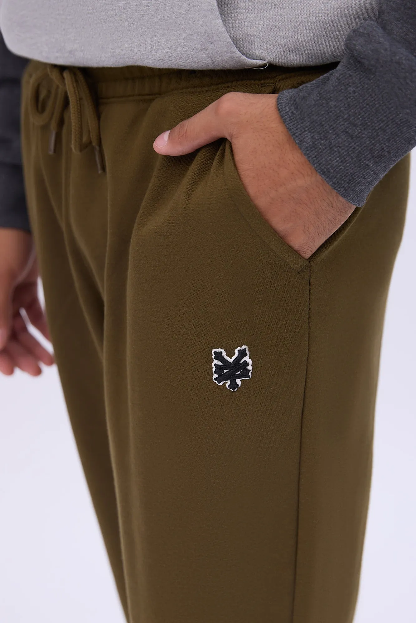 Zoo York Mens Embroidered Logo Fleece Jogger