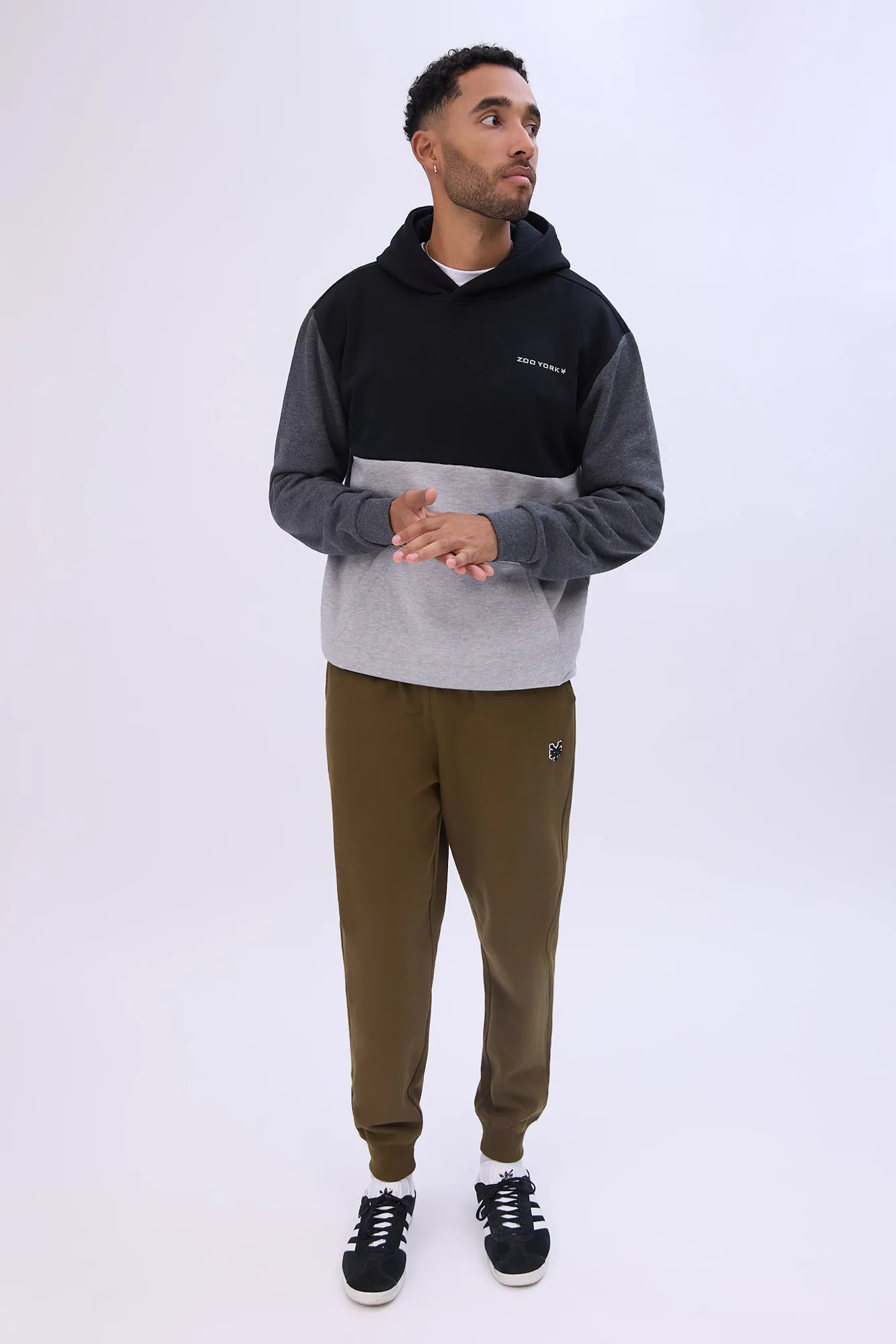 Zoo York Mens Embroidered Logo Fleece Jogger